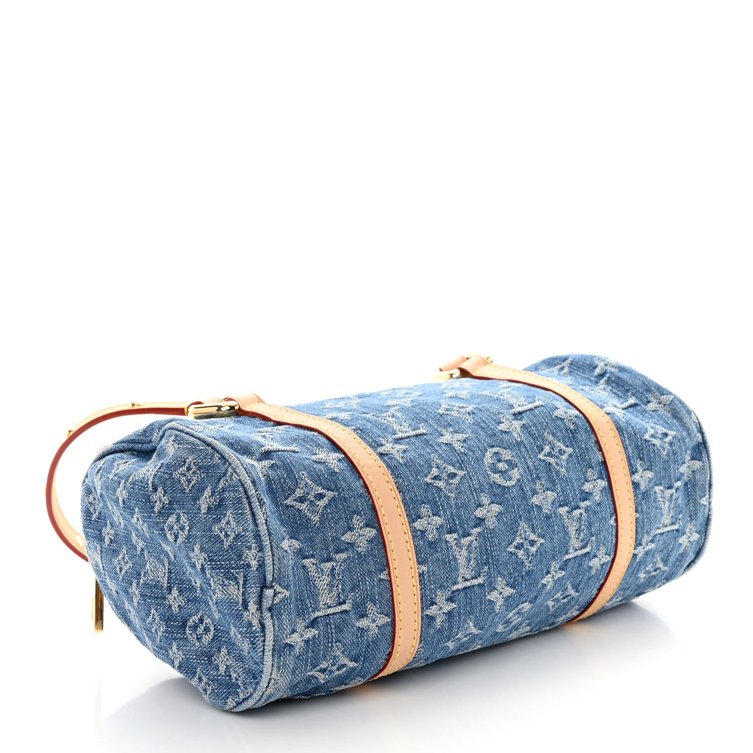 Louis Vuitton Monogram Denim Papillon Denim Blue 4 of 9