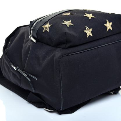 Saint Laurent Canvas Star Patch City Backpack Black 5 of 10