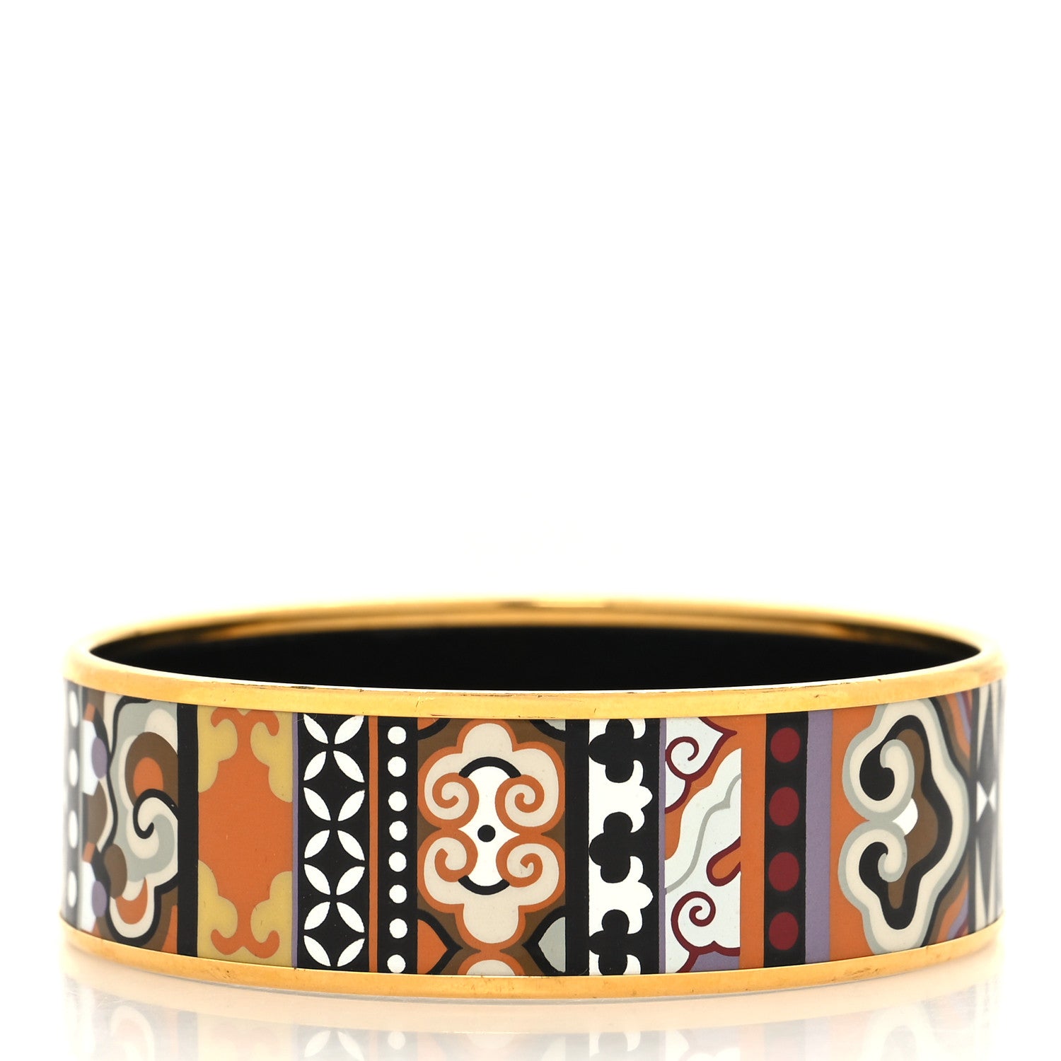 Hermes Enamel Printed Wide Bracelet 3 of 5