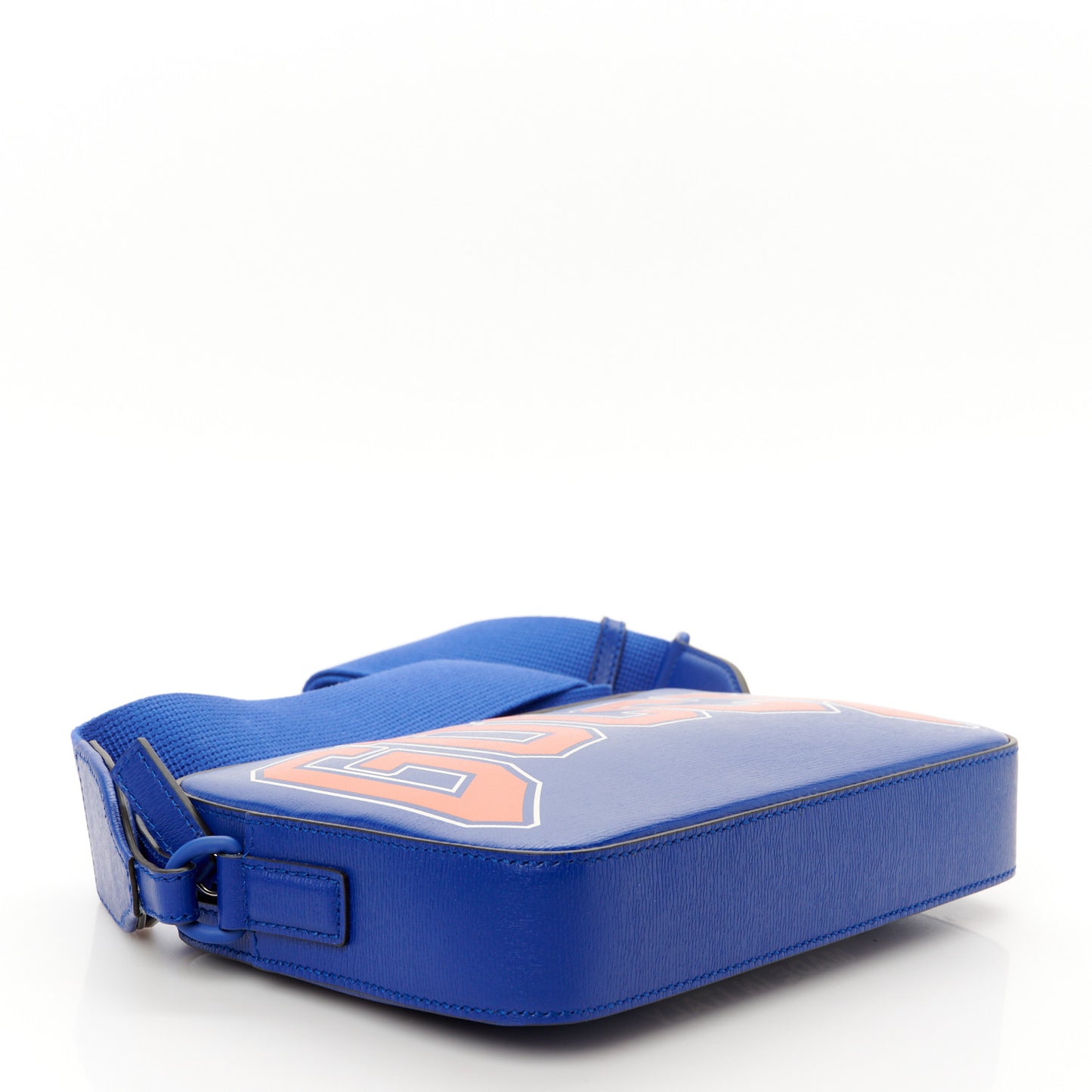 New Shanghai Calfskin Interlocking G Logo Camera Crossbody Bag Cobalt Blue Orange