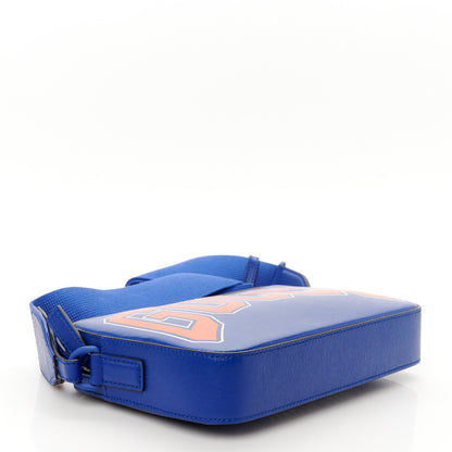 Gucci New Shanghai Calfskin Interlocking G Logo Camera Crossbody Bag Cobalt Blue Orange 4 of 12