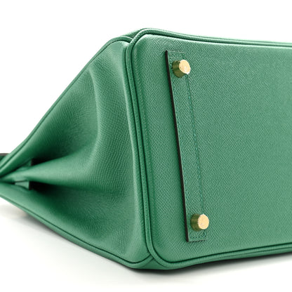 Hermes Epsom BIRKIN 30 Vert Vertigo 9 of 13