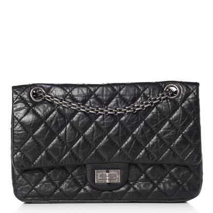 Chanel Aged Calfskin Quilted 2.55 Reissue 225 Flap Black 1 of 7