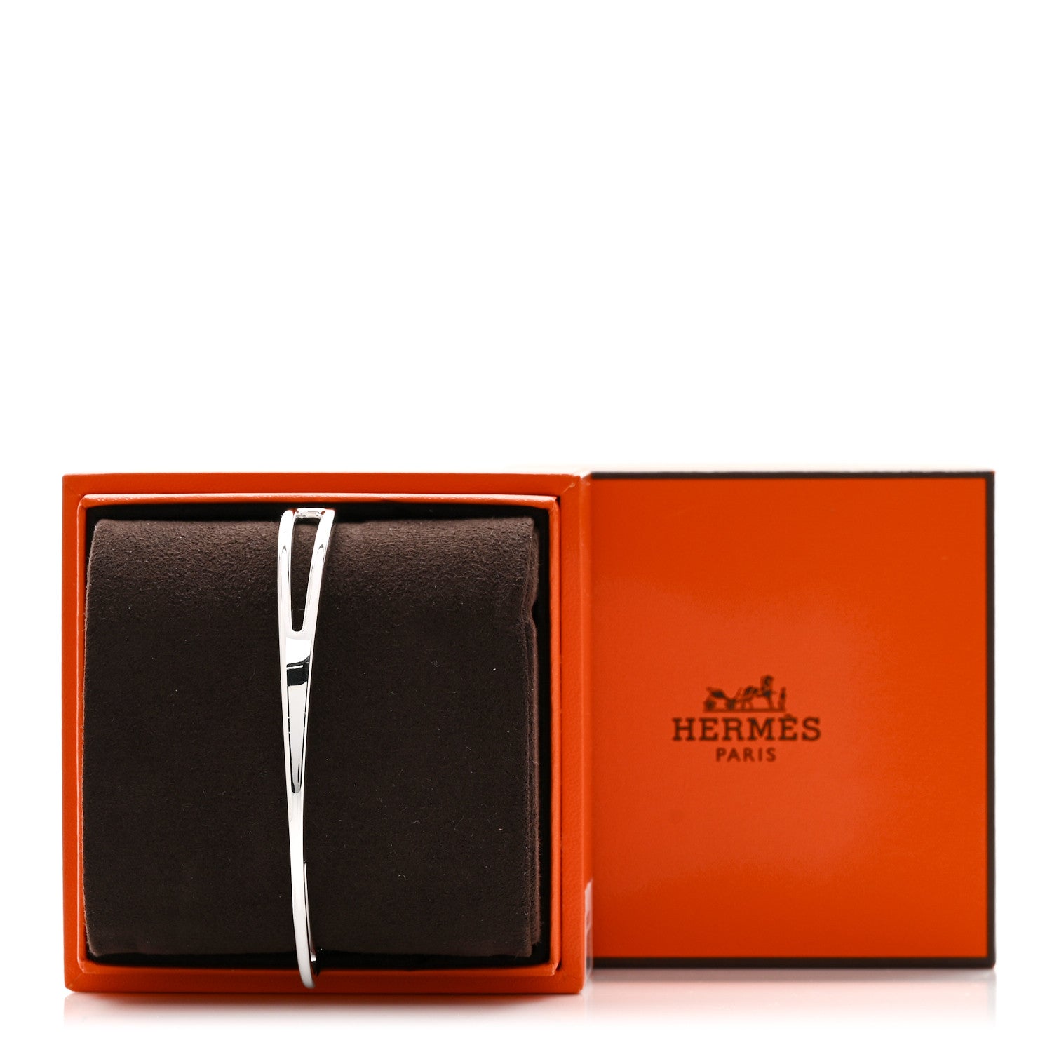 Hermes Sterling Silver Chaine d'Ancre Punk Cuff Bracelet 4 of 4