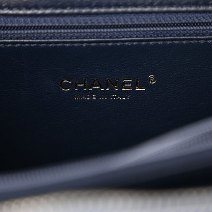 Chanel Caviar Quilted Medium CC Filigree Vanity Case Navy 6 of 11