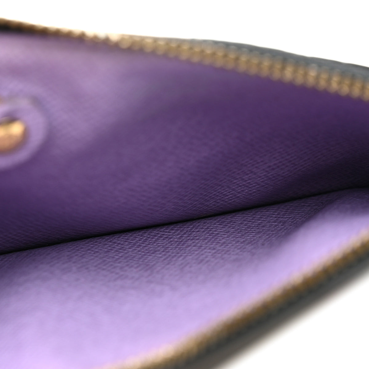 Monogram Multicolor Key Pouch Black Violet