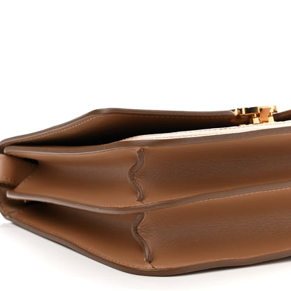 Burberry Calfskin Monogram Embossed Medium TB Bag Light Camel 8 of 10