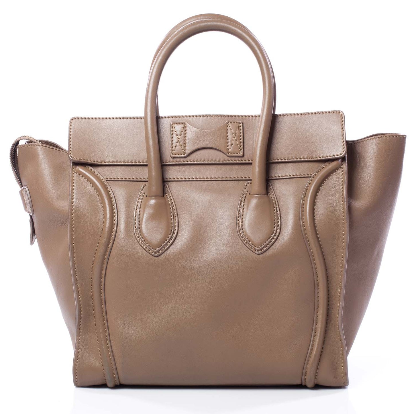 Smooth Calfskin Mini Luggage Camel