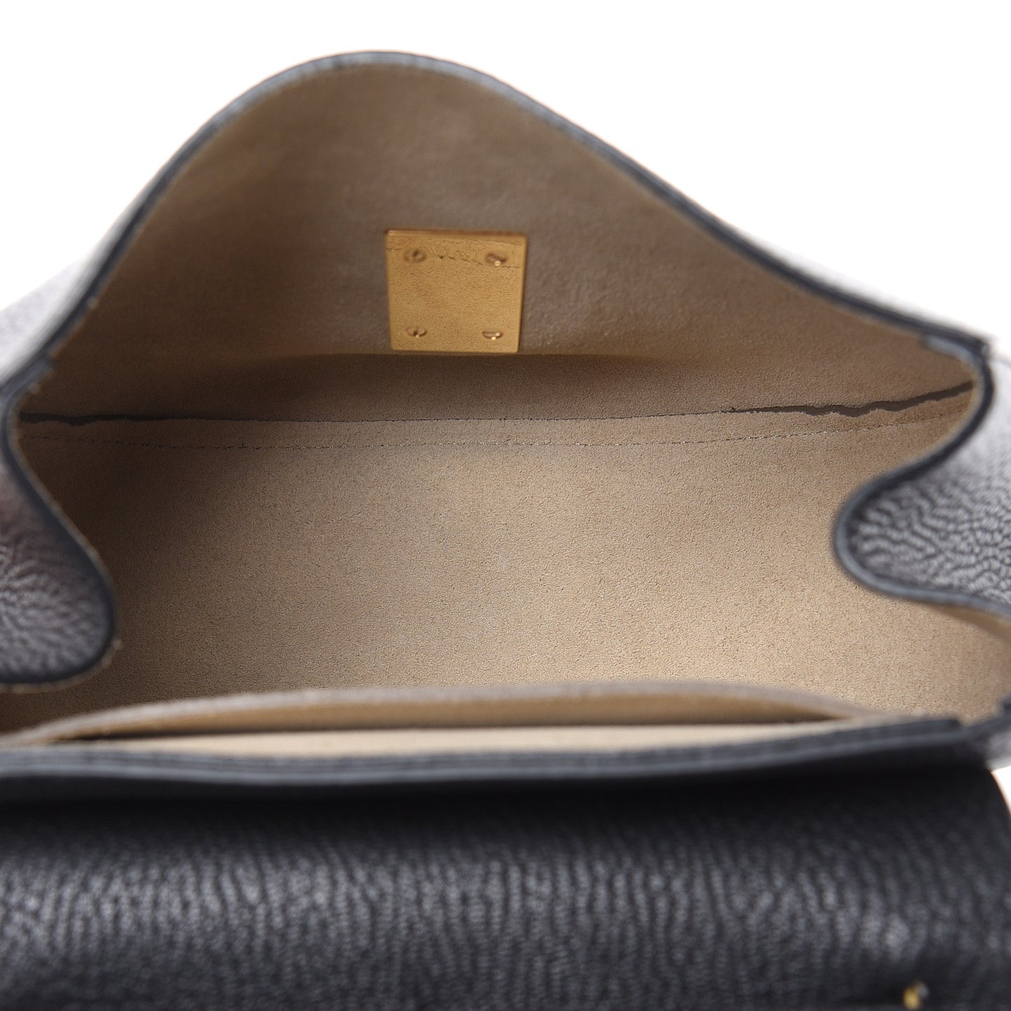 Grained Lambskin Drew Shoulder Bag Black