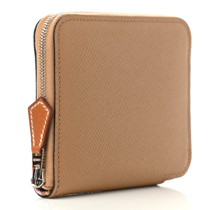 Hermes Epsom Silk'in Compact Wallet Chai 3 of 8