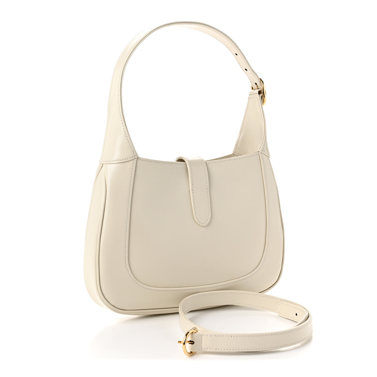 Gucci Boarded Dyana Lux Calfskin Small Jackie 1961 Hobo Mystic White 3 of 10