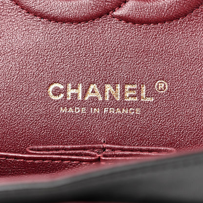 Chanel Lambskin Quilted Medium Double Flap Black 6 of 13