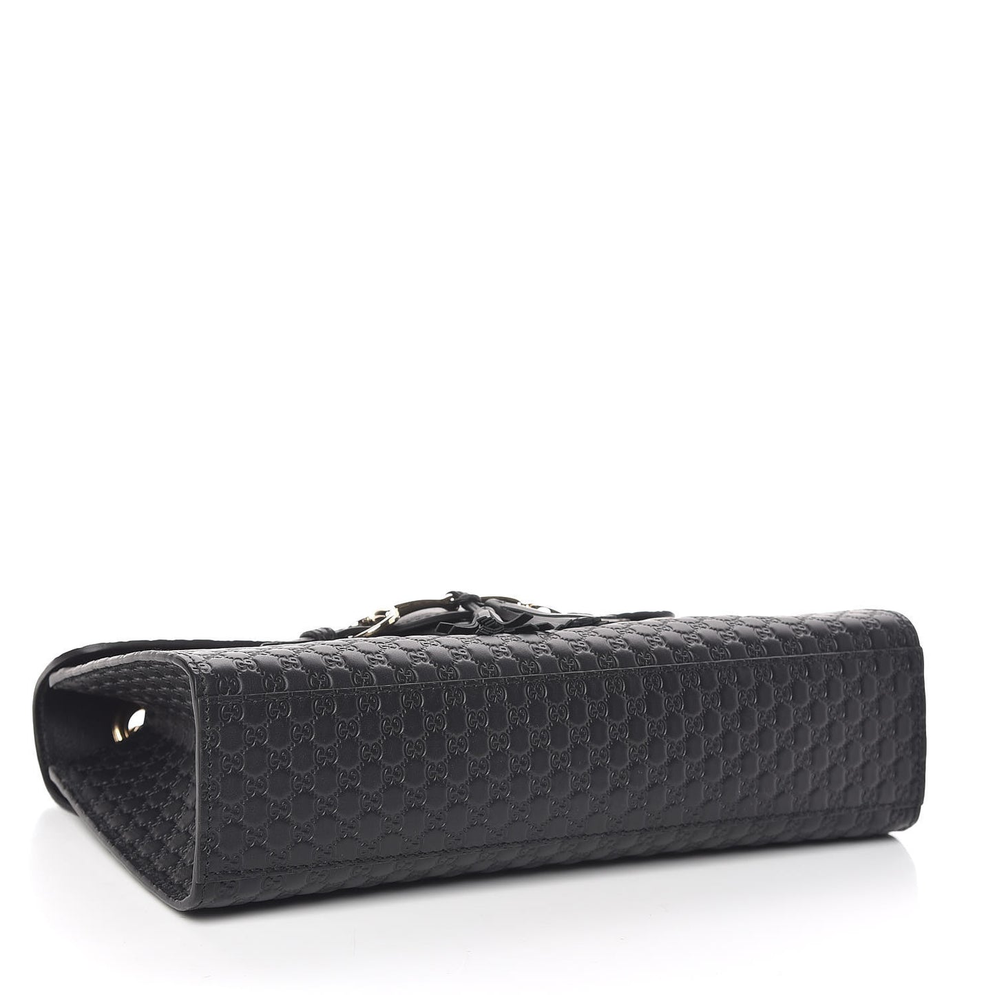 Microguccissima Medium Emily Chain Shoulder Bag Black