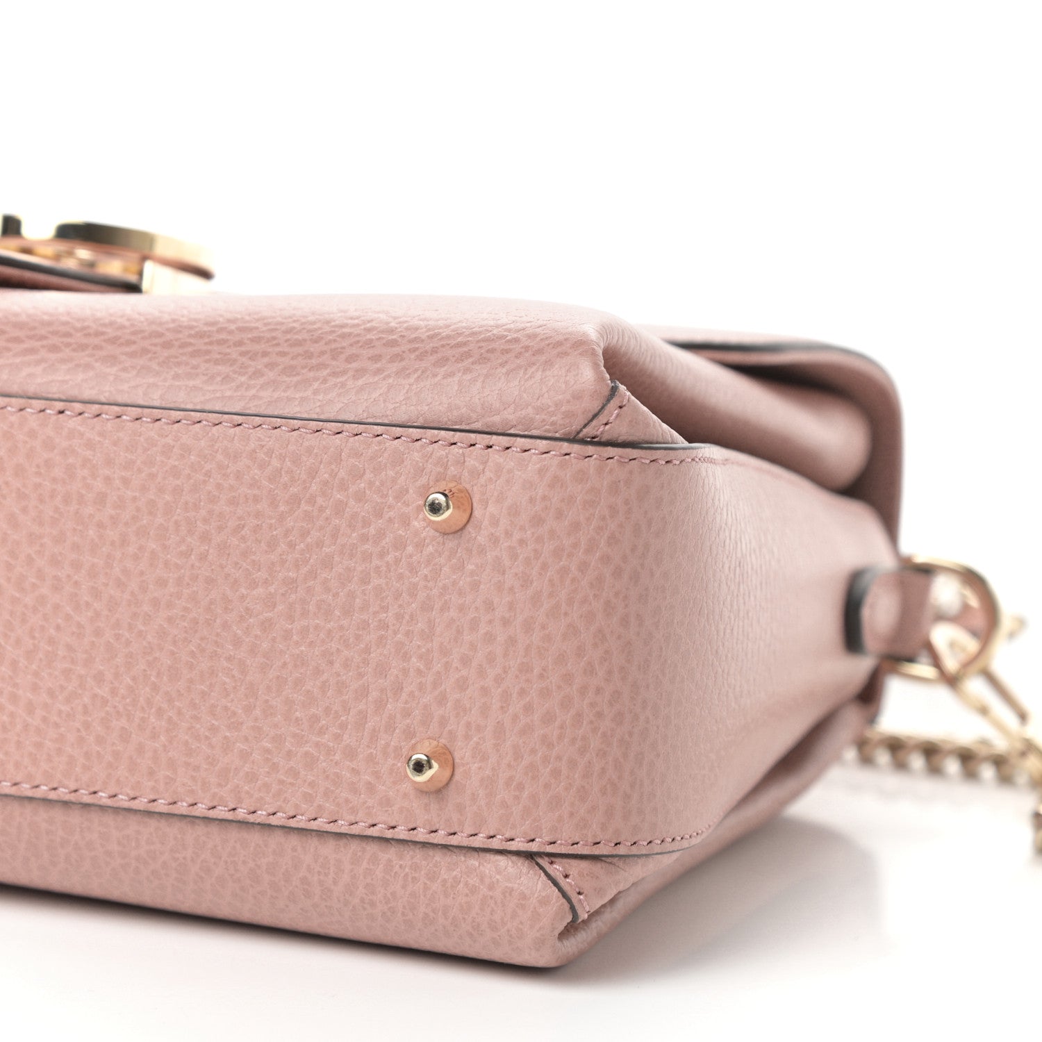 Gucci Dollar Calfskin Interlocking G Top Handle Shoulder Bag Soft Pink 9 of 10