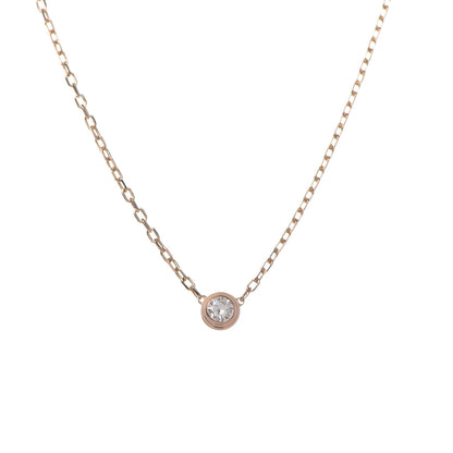 Cartier 18K Pink Gold Diamond SM D'Amour Pendant Necklace 4 of 7