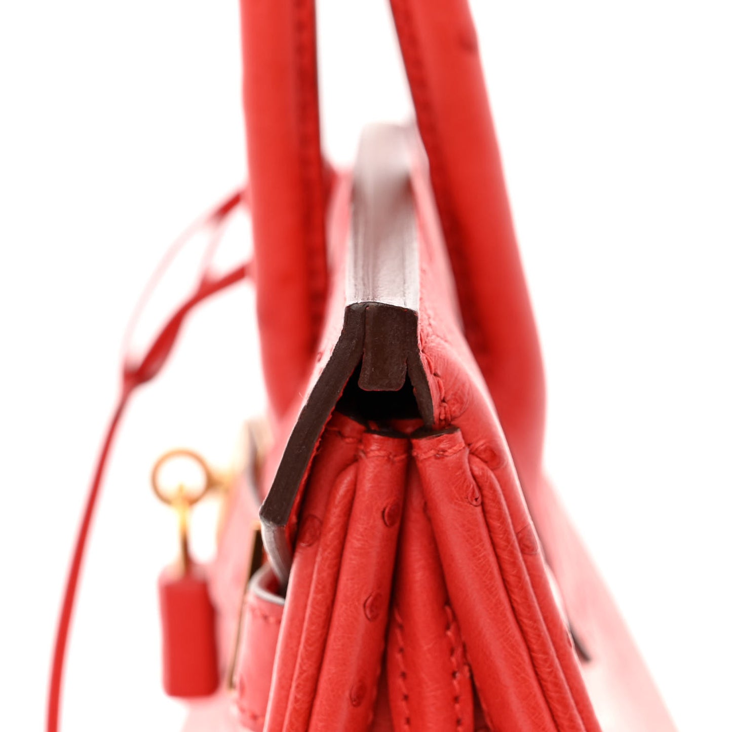 Ostrich Birkin 30 Rouge Vif