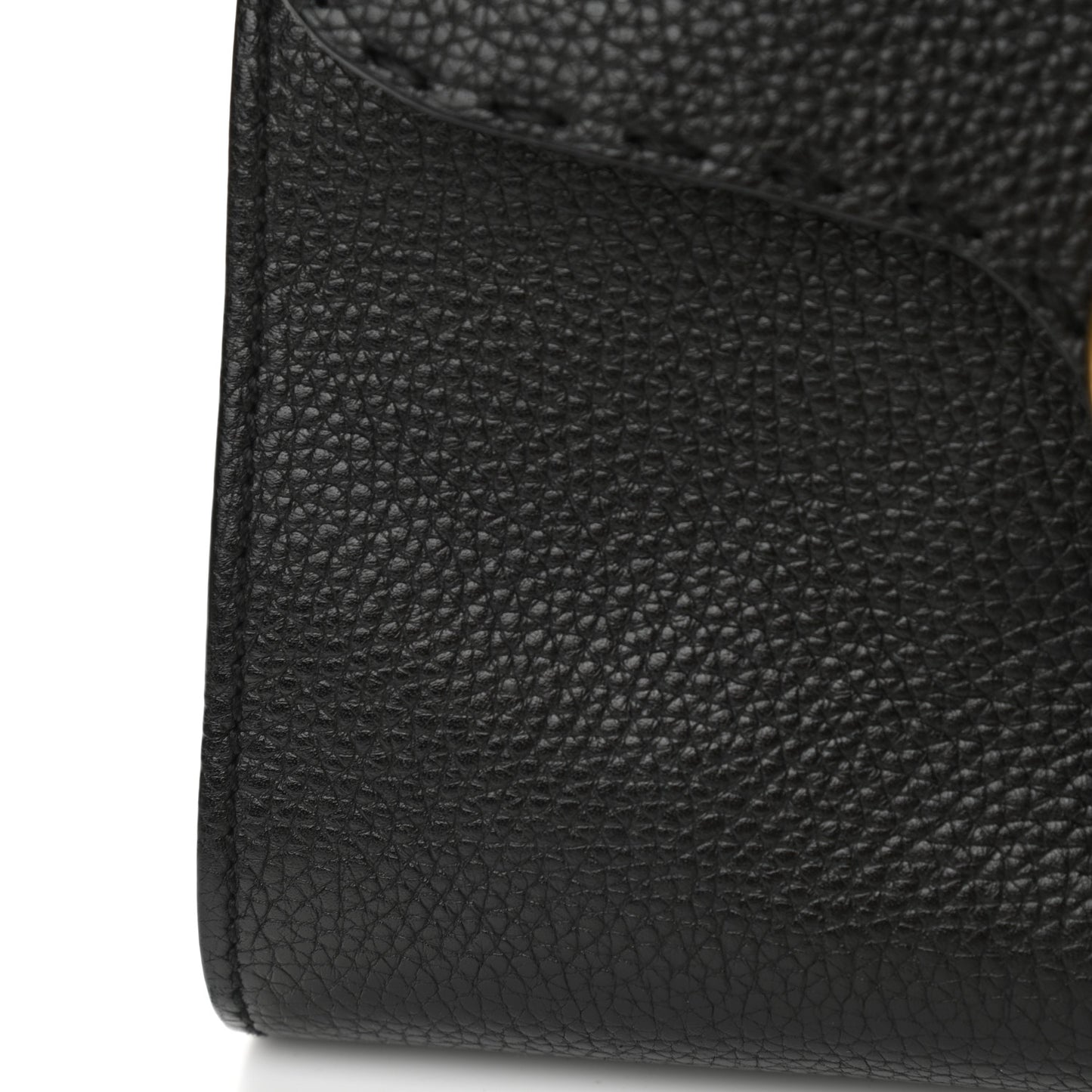 Calfskin Mini GG Marmont Top Handle Bag Black