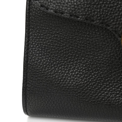 Gucci Calfskin Mini GG Marmont Top Handle Bag Black 12 of 13