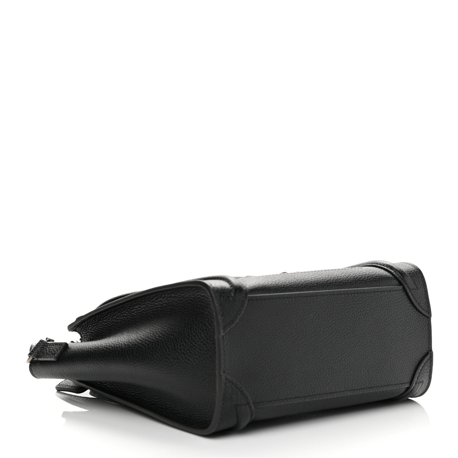 Celine Drummed Calfskin Nano Luggage Black 4 of 9