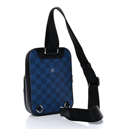 Louis Vuitton Damier Graphite 3D Amazone Sling Bag Navy Black 3 of 8