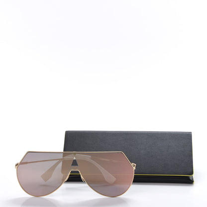 Fendi Metal Mirrored Eyeline Sunglasses FF 0193/S Matte Gold 8 of 8