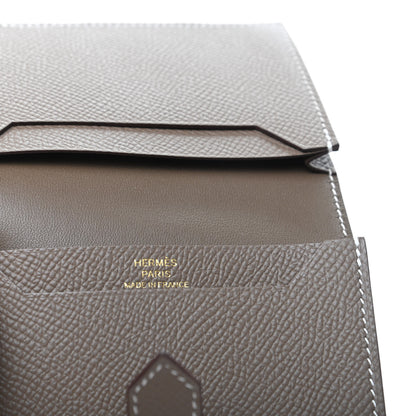 Hermes Epsom Bearn Card Holder Wallet Etoupe 6 of 9
