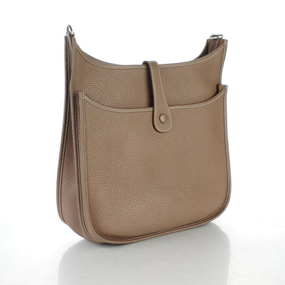 Hermes Taurillon Clemence Evelyne III GM Etoupe 3 of 7