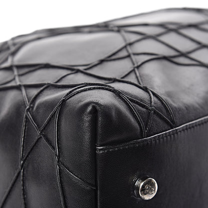 Christian Dior Lambskin Cannage Large Granville Tote Black 14 of 15