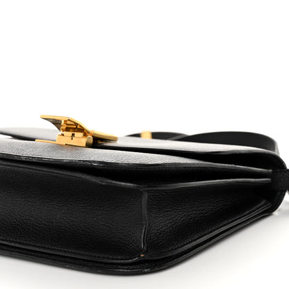 Celine Goatskin Medium Classic Box Flap Bag Black 10 of 14