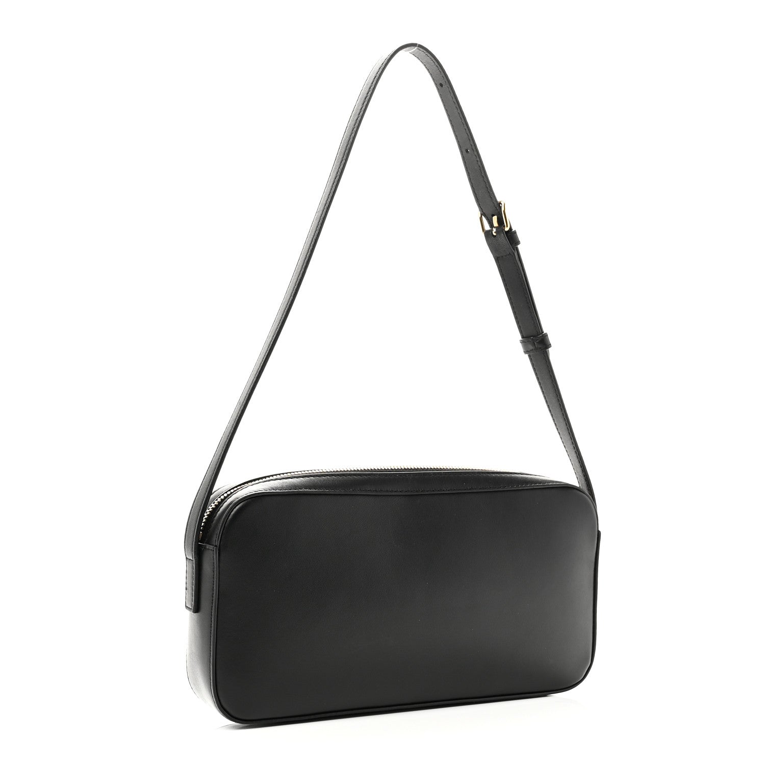 Celine Smooth Calfskin Cuir Triomphe Camera Shoulder Bag Black 3 of 9