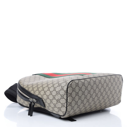 Gucci GG Supreme Monogram Web Dome Backpack Black 4 of 9