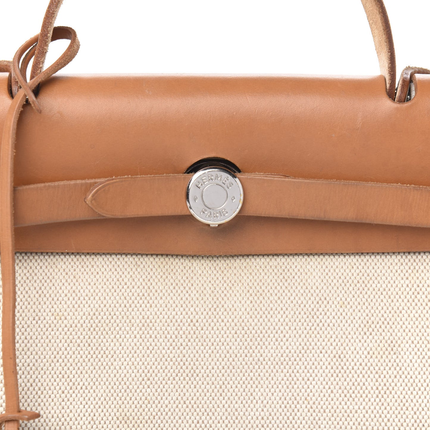 Toile Vache Calfskin Herbag 30 PM Natural