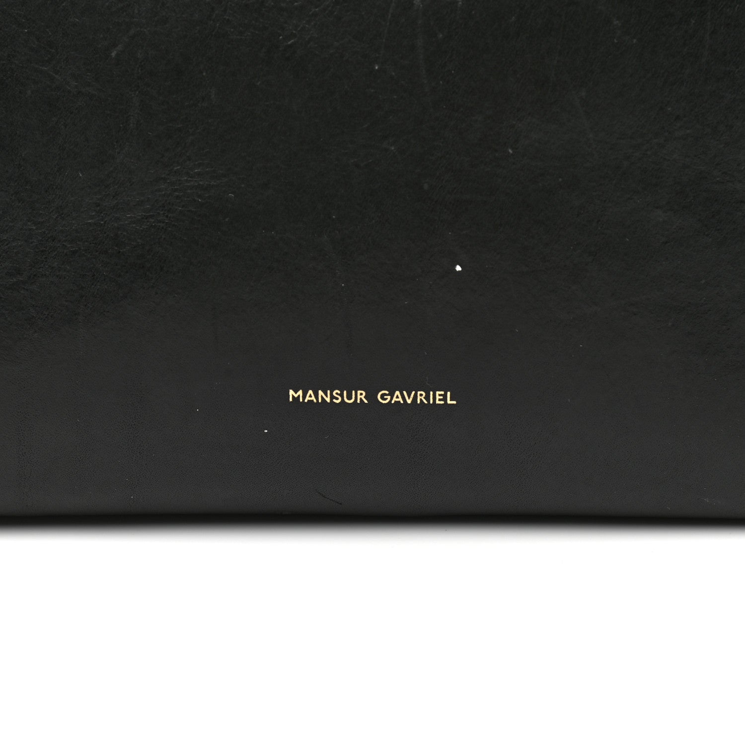 Mansur Gavriel Vegetable Tanned Calfskin Bucket Bag Black Flamma 6 of 17