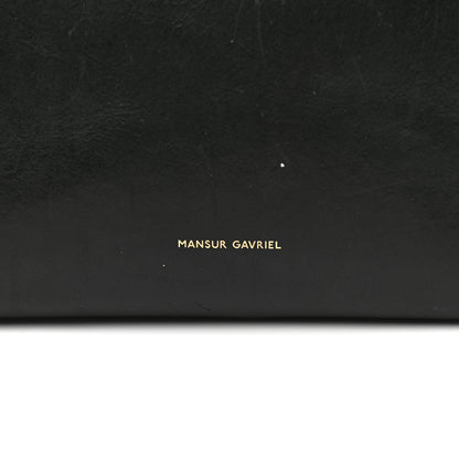 Mansur Gavriel Vegetable Tanned Calfskin Bucket Bag Black Flamma 6 of 17