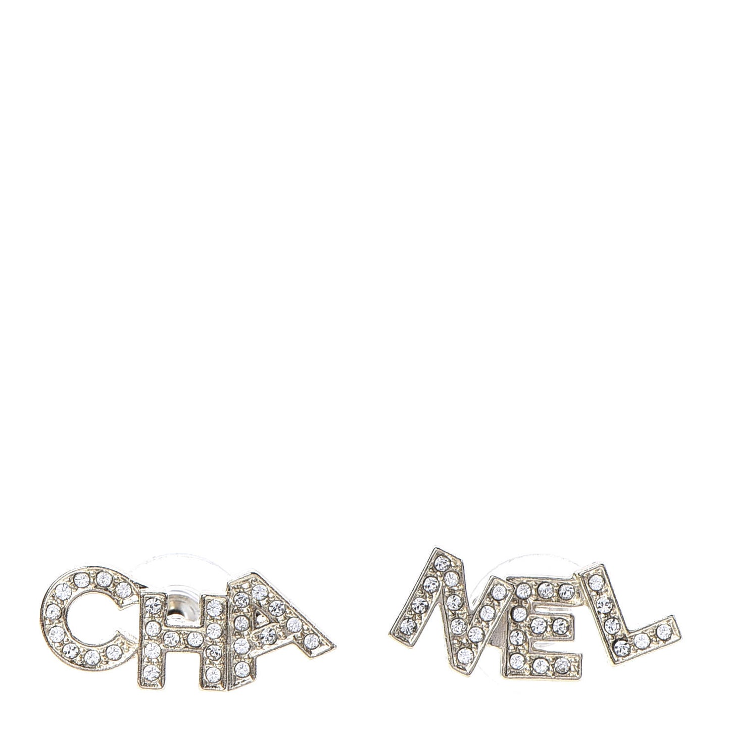 Crystal Pearl Signature Stud Earrings Gold