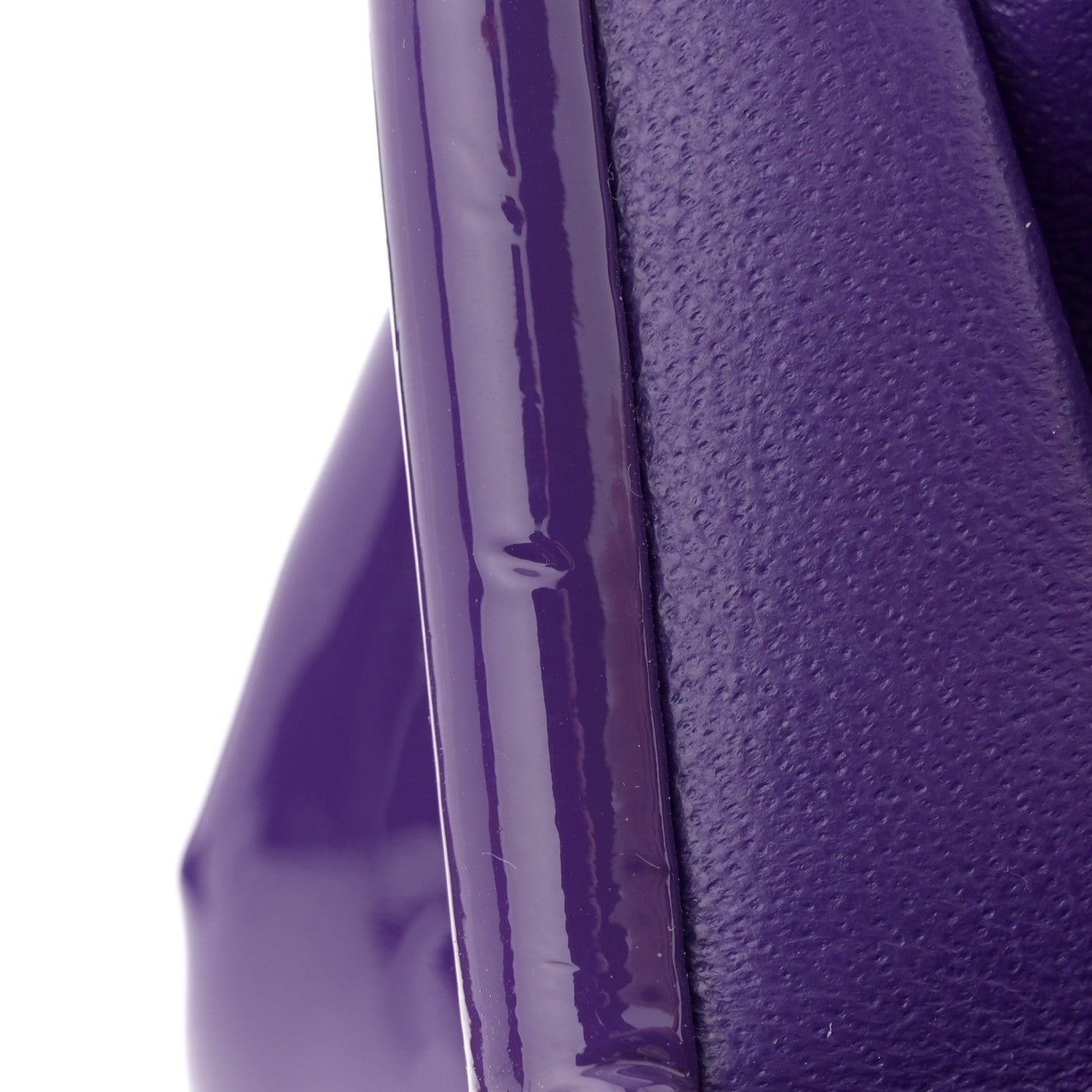 Chanel Patent Quilted Timeless Clutch Purple 11 of 13