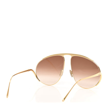 Loewe Metal Hillock Aviator Oversized Sunglasses LW40180U Gold 4 of 7