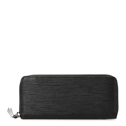 Louis Vuitton Epi Clemence Wallet Black 1 of 12