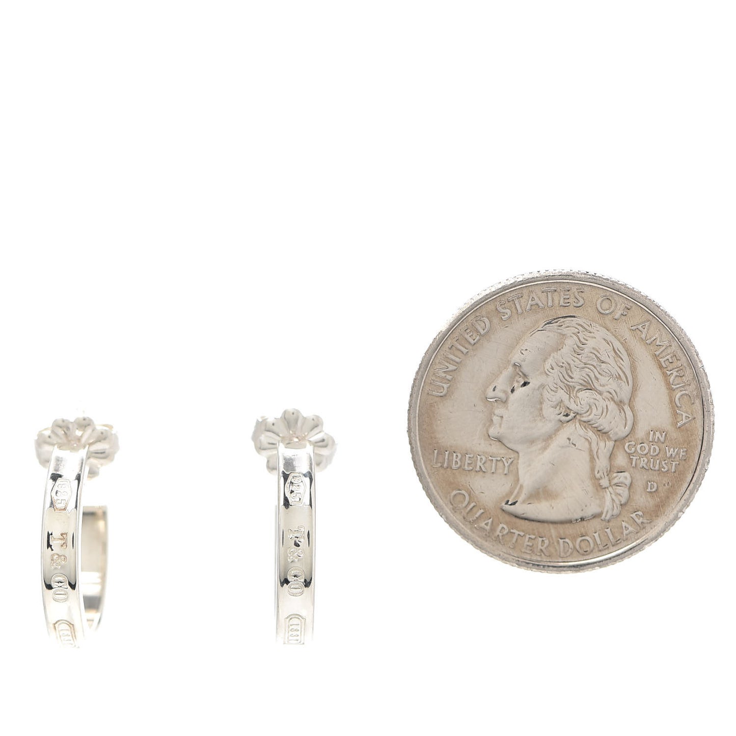 Sterling Silver 1837 Small Narrow Hoop Earrings