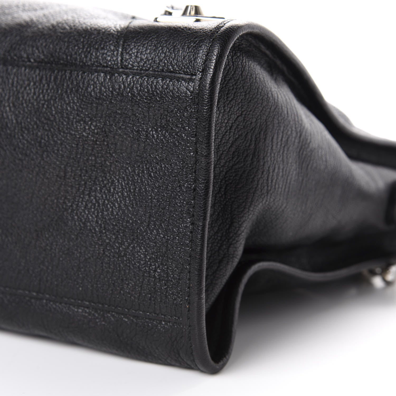 Balenciaga Chevre Silver Metallic Edge Hardware City Black 7 of 11