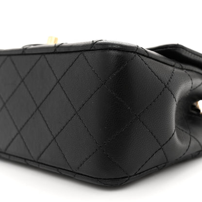 Chanel Lambskin Quilted Mini Rectangular Flap Black 10 of 13