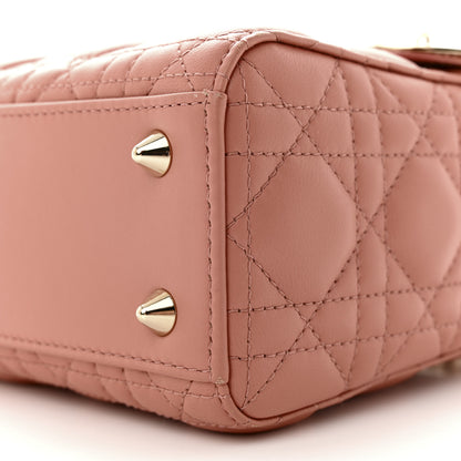 Christian Dior Lambskin Cannage Small My ABCDior Lady Dior Blush 9 of 11