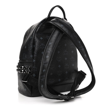 MCM Visetos Small Side Stud Stark Backpack Black 2 of 4