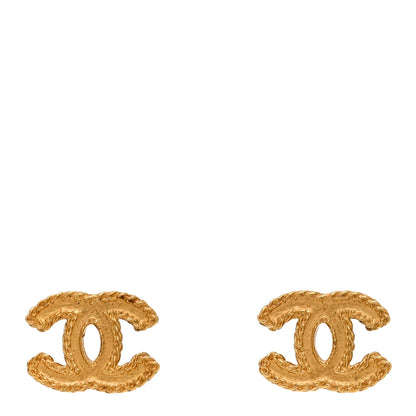 Chanel CC Chain Earrings Matte Gold 1 of 4