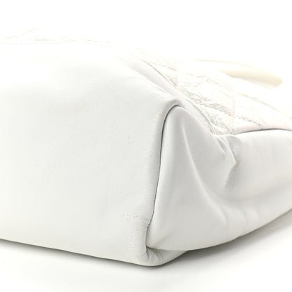 Chanel Crumpled Calfskin Quilted Large 31 Shopping Bag White 9 of 12