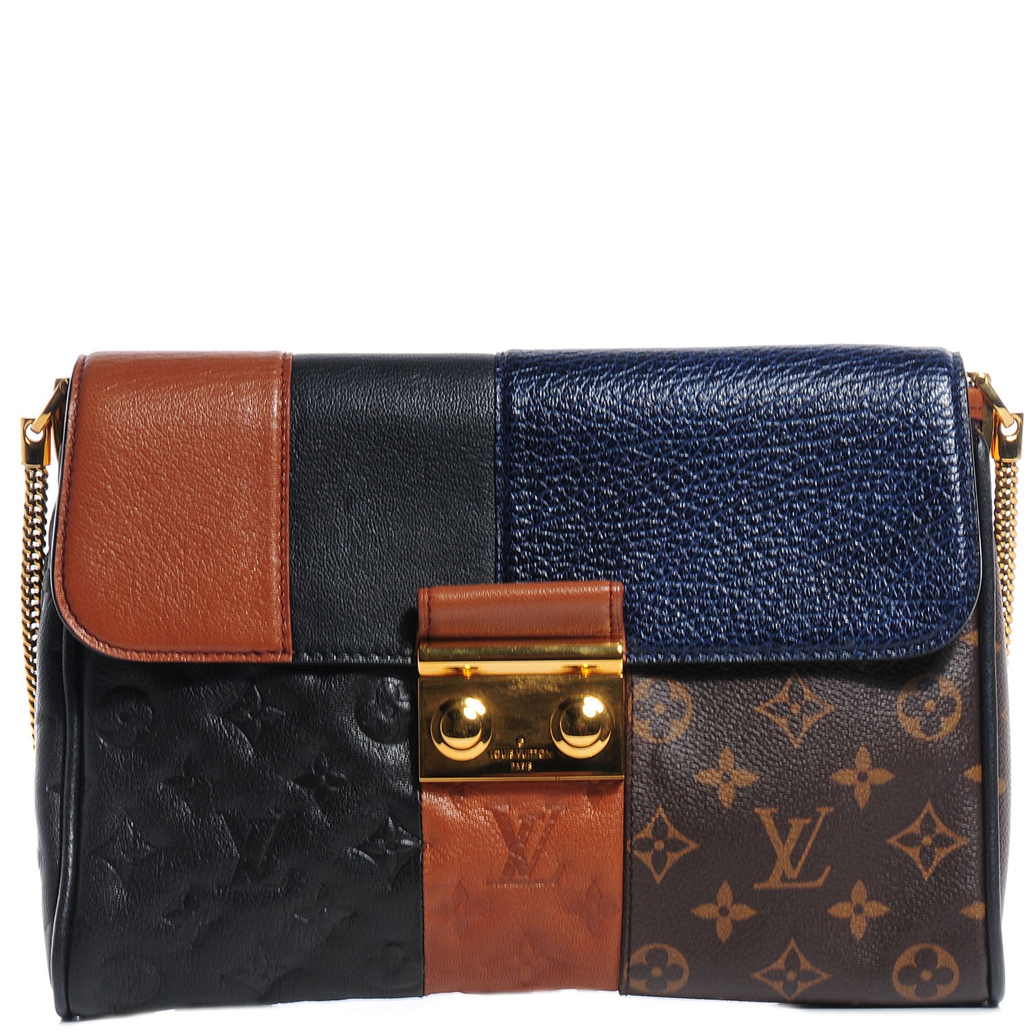 Louis Vuitton Monogram Blocks Pochette Marine 1 of 7