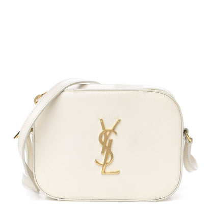 Saint Laurent Grain De Poudre Small Classic Monogram Camera Bag White 1 of 12