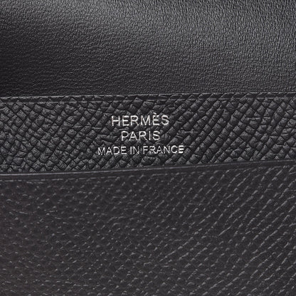 Hermes Epsom Mini Bearn Wallet Black 6 of 8