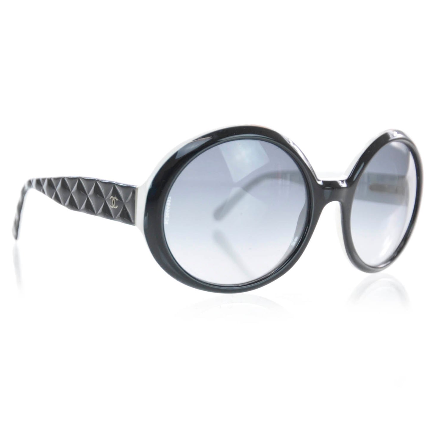 Quilted Sunglasses 5120 Black White