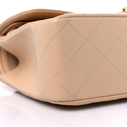 Chanel Caviar Quilted Jumbo Double Flap Beige Clair 8 of 14